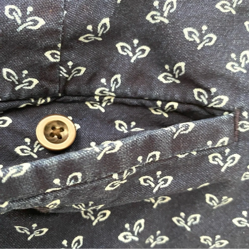 J.Crew Men's Blue Floral Shorts Raw Hem Preppy Size 32 Summer Grunge